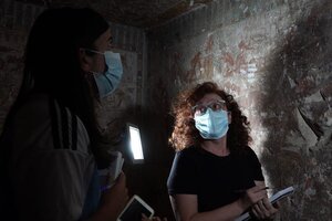 Un grupo de arqueólogas argentinas realizó importantes descubrimientos en una tumba egipcia
