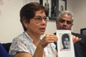Ana Lucrecia Molina Theissen, hermana de Marco Antonio, desaparecido en 1981. (Fuente: Comisión de Derechos Humanos Guatemala)