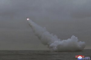Corea del Norte disparó un nuevo misil balístico no identificado sobre el mar de Japón