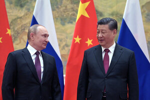 Vladimir Putin y Xi Jinping. (Fuente: AFP)