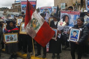 Archivo. Protestas antigubernamentales en Perú (Fuente: AFP)