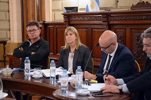 Rodenas y Brilloni en la exposición de ayer ante los senadores