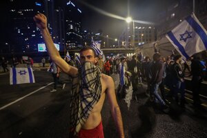 Medio millón de israelíes protestaron contra Netanyahu