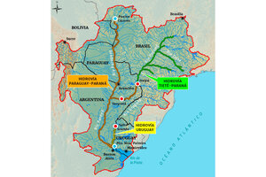 Mapa tomado de "Argentina sangra por las barrancas del río Paraná" (Luciano Orellano).