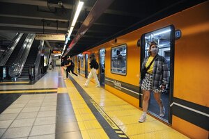 El servicio en las líneas D y E de subte y Premetro quedará interrumpido este viernes entre las 5.30 y 7.30 de la mañana. (Imagen: Enrique García Medina)