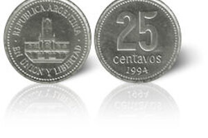 En Mercado Libre se venden monedas de 25 centavos por hasta $ 15.000.