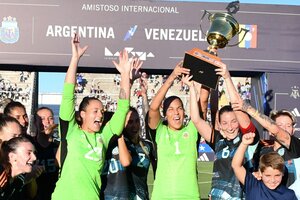 La Selección Argentina goleó a Venezuela pensando en el Mundial 2023 (Fuente: Prensa AFA)