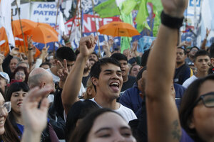 Una masiva movilización exigió poner fin a la proscripción de Cristina Kirchner  (Fuente: Leandro Teysseire)