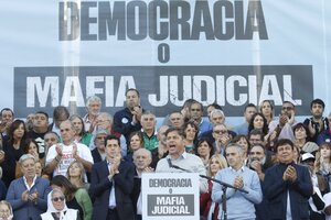 "Democracia o mafia judicial": Una multitud pidió que se levante la proscripción a CFK (Fuente: Leandro Teysseire)