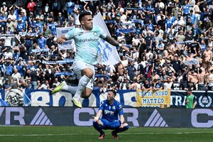 Lindo gol de Lautaro Martínez en el triunfo de Inter sobre Empoli (Fuente: AFP)
