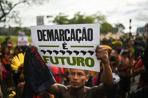 Campamento de Pueblos Indígenas pide avanzar con el reconocimiento de sus territorios en Brasil (Fuente: EFE)