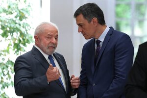 Lula y Sánchez confían en poder impulsar el acuerdo entre la Unión Europea y el Mercosur (Fuente: AFP)
