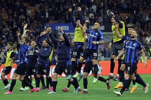 El Inter de Lautaro eliminó a la Juventus de Di María en la Copa Italia (Fuente: EFE)