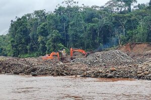 Avance minero amenaza los territorios de la Amazonia ecuatoriana (Fuente: Frente Nacional Antiminero Facebook)