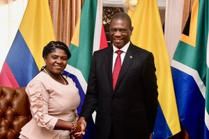 Colombia y Sudáfrica impulsan relaciones bilaterales (Fuente: Presidencia de Sudáfrica Twitter)