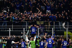 Inter vs Milan: con gol de Lautaro Martínez, el Inter está en la final de la Champions League (Fuente: AFP)