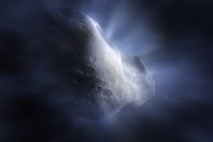 El telescopio espacial James Webb detectó agua en un cometa del cinturón de Kuiper