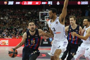 Real Madrid le ganó el clásico a Barcelona y jugará la final de la Euroliga de básquetbol   (Fuente: AFP)