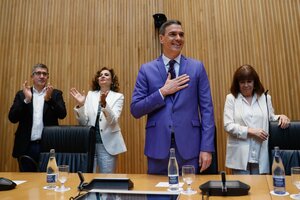 Pedro Sánchez cargó contra el PP y Vox y llamó a la izquierda a "dar la batalla" (Fuente: EFE)