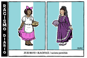 25 de mayo y blackface (Fuente: Marina Muñoz)