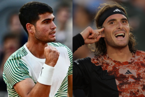 Alcaraz vs Tsitsipas en Roland Garros: a qué hora juegan y cómo verlo (Fuente: AFP)