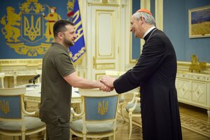 Conflicto Rusia Ucrania: el enviado del Papa visitó a Zelenski (Fuente: EFE)
