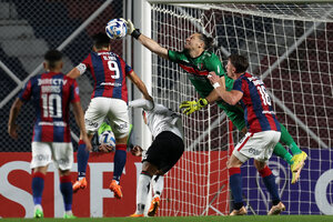 San Lorenzo no pudo ante Palestino y depende de un milagro para seguir en la Sudamericana (Fuente: AFP)