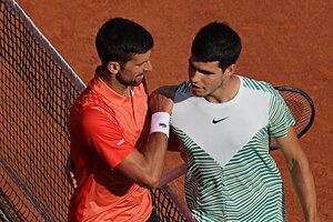 Roland Garros: Djokovic venció a Alcaraz y jugará la final contra Ruud (Fuente: AFP)