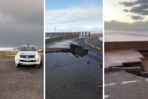 Miramar: fuertes olas provocaron destrozos en la costa 