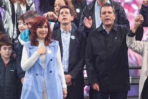 Reunión cumbre de Cristina Kirchner con Wado de Pedro y Sergio Massa (Fuente: Télam)
