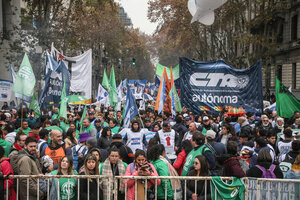 Marcha y protesta de la CTA Autónoma
