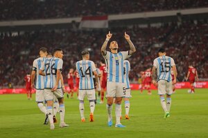 Argentina vs Indonesia: La Scaloneta sumó un nuevo triunfo (Fuente: Prensa AFA)