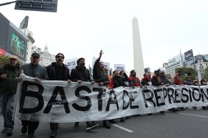 Marchas en todo el país en repudio a la represión en Jujuy (Fuente: Bernardino Avila)
