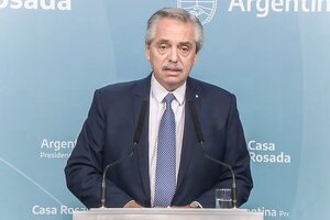 Fernández anunció medidas pidió que Morales termine "un conflicto que generó de manera antidemocrática" (Fuente: Captura de imagen)