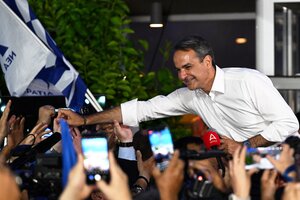 Grecia: el conservador Mitsotakis se aseguró la mayoría absoluta (Fuente: AFP)