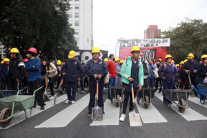 La Unidad Piquetera vuelve a cortar las calles (Fuente: Jorge Larrosa)
