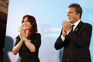 El elogio de Cristina Kirchner a Sergio Massa: "Te hiciste cargo en un momento muy difícil, muy complejo y no arrugaste"