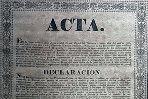 Recuperan el acta original de la declaración de la Independencia
