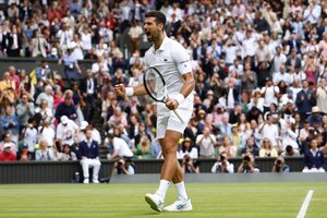 Wimbledon: Djokovic ya se instaló en las semifinales