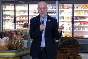 Desde un supermercado, Larreta prometió ajuste para bajar la inflación