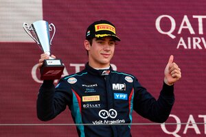 El argentino Colapinto terminó tercero en la Fórmula 3 de Hungría   (Fuente: Twitter)