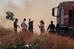 Ola de calor: Siguen las evacuaciones por incendios en Grecia (Fuente: AFP)