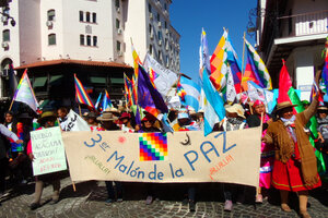 El Tercer Malón por la Paz recogió muestras de apoyo en Salta  (Fuente: Analía Brizuela)