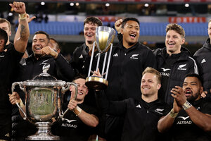 Los All Blacks aplastaron a Australia y ganaron el Rugby Championship (Fuente: AFP)