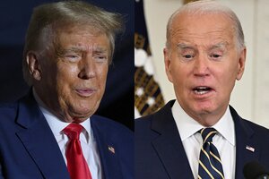 Biden y Trump empatados de cara a las presidenciales  (Fuente: AFP)