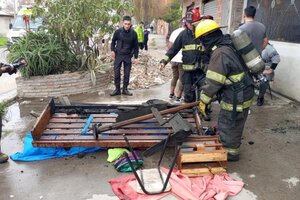 Se incendió una casa en Lanús por un desperfecto en una estufa  (Fuente: Defensa Civil de Lanús)