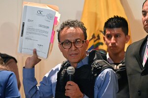 Ecuador: la autoridad electoral allana el camino para la candidatura de Christian Zurita (Fuente: AFP)