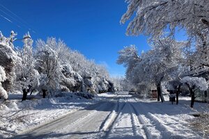 Los videos más impresionantes de la nieve y el temporal en Mendoza 