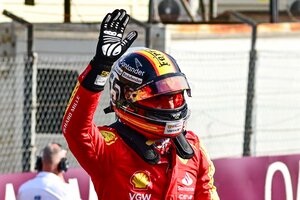 Fórmula 1: Sainz superó a Verstappen y largará en la pole en Monza (Fuente: AFP)