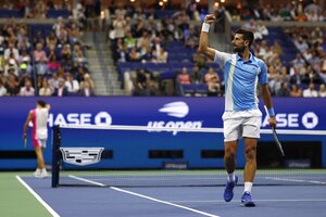 Djokovic venció a Shelton y se clasificó a la final del US Open (Fuente: AFP)